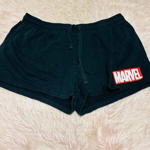 Marvel Women's Athletic Black Shorts